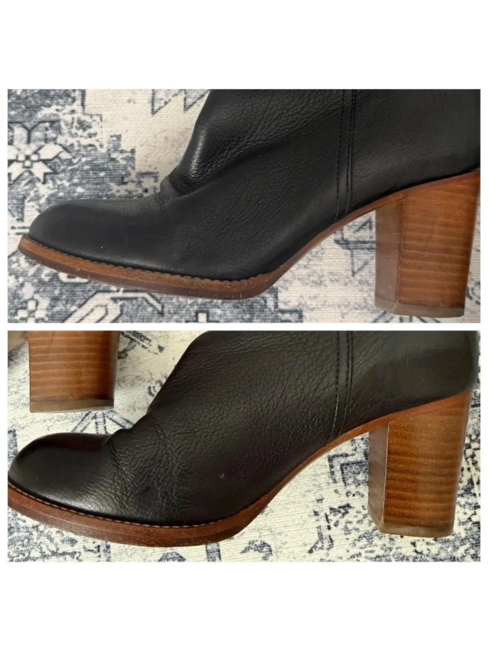 Coach Selena Black Leather Boots - Size 6 - Picture 9 of 9